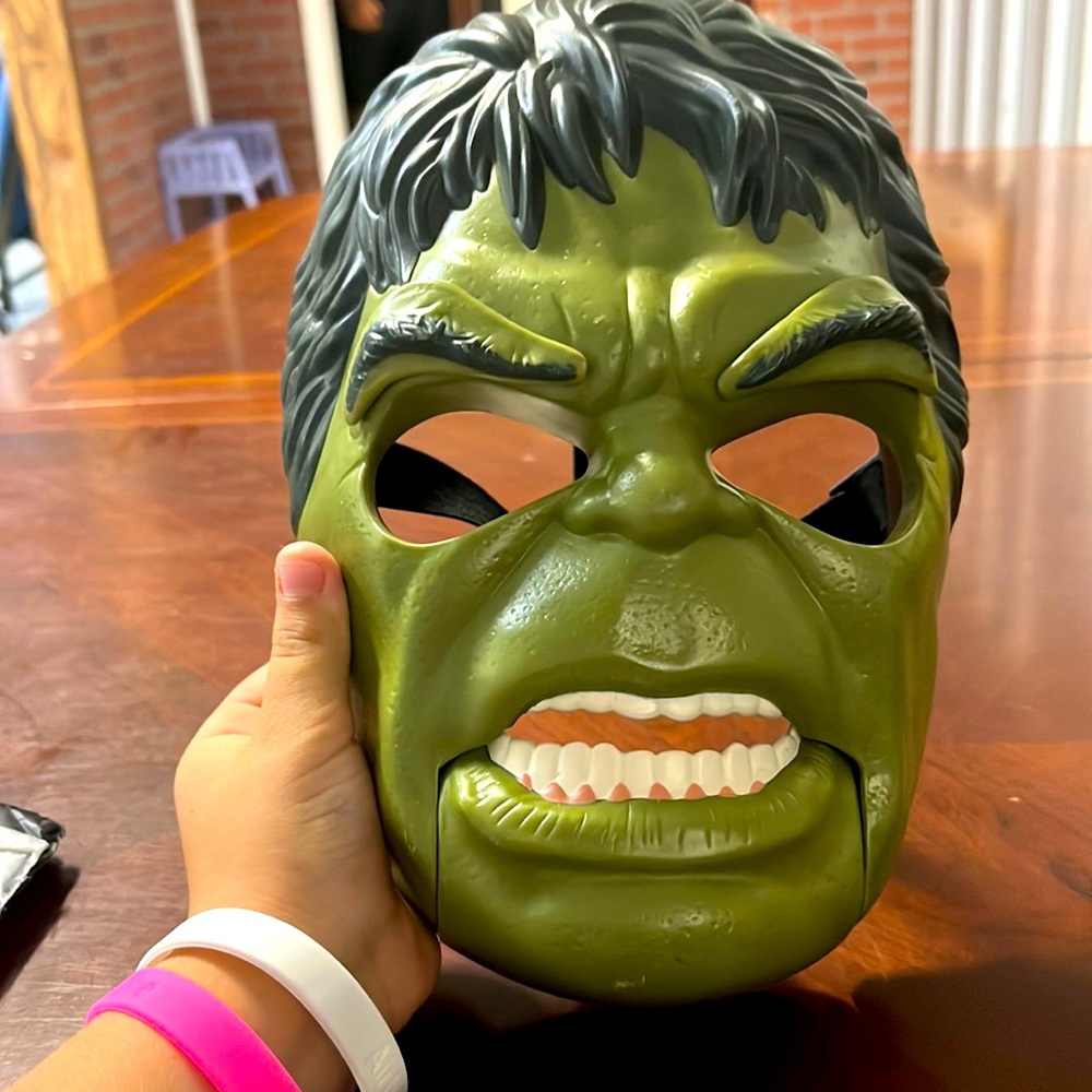 Green kids hulk mask